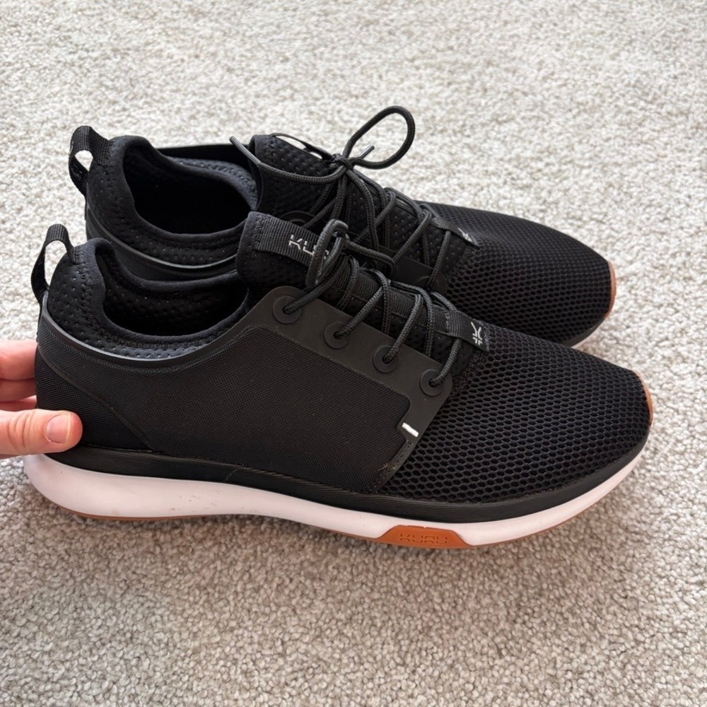 Kuru Atom Cloud Sneakers Womens 12 Black Athletic Minimalist Running Gym